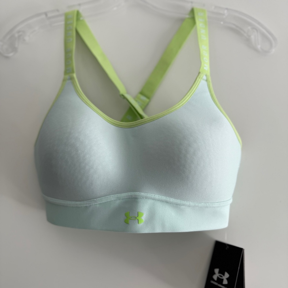 Under Armour Mint and Lime Sports Bra